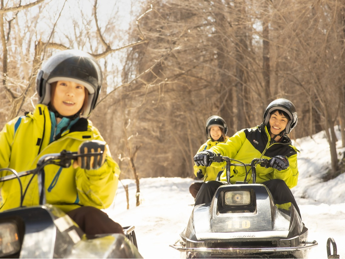札幌】スノーモビルツアー／ダイナミックコース 60分（送迎有