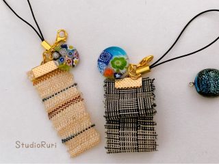 沖縄の希少な芭蕉布を使ったストラップです♪