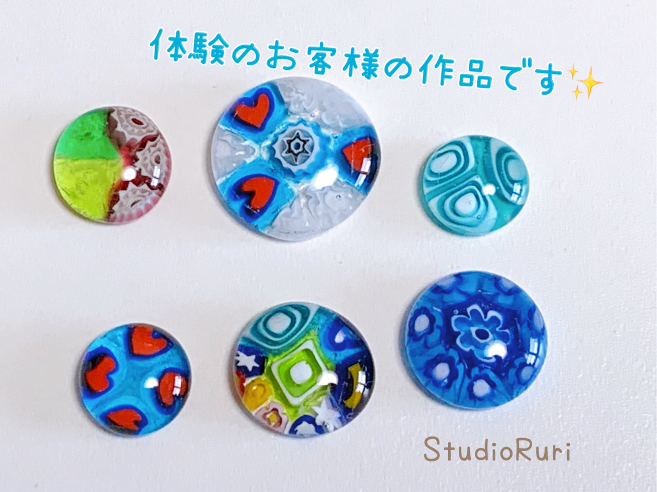 体験のお客様のデザインです♪お好みはさまざまです〜(^^♪