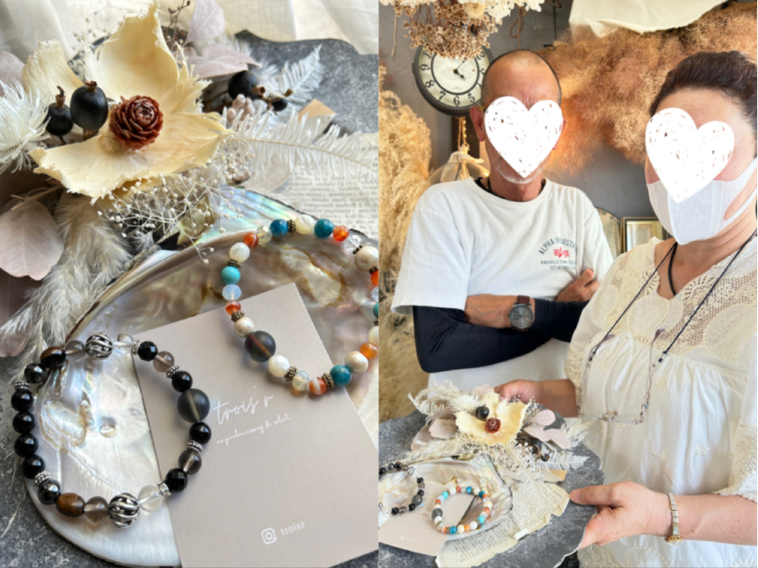 人気のパーツ、アンティークデザインガラスビーズ追加致しました♪天然石ブレスレットのメインパーツにおススメです!