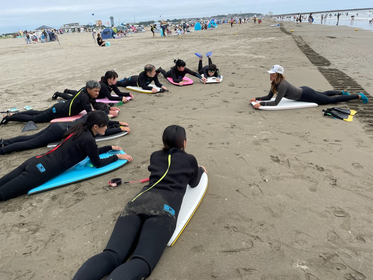 ◇茨城・大洗サンビーチ◇AYAMIプロに教わるボディボード体験レッスン