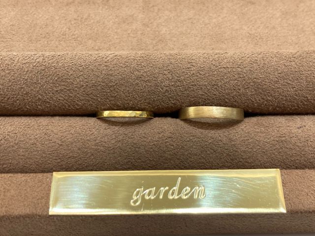 真鍮リングは2種類の幅から選んで頂けます。左:2o 右:3o