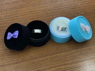 槌目模様 ペアシルバーリング