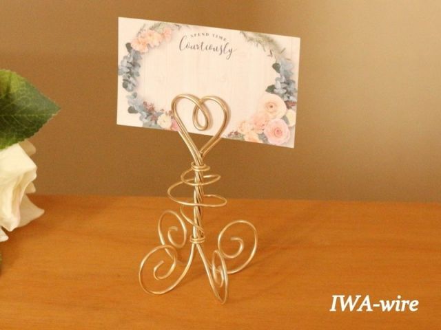 ワイヤークラフト ハートのスタンド Ume工房 じゃらん遊び体験 ワイヤークラフト ハートのスタンド Ume工房 じゃらん遊び体験