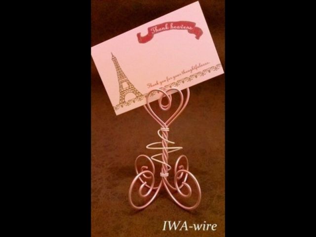 ワイヤークラフト ハートのスタンド Ume工房 じゃらん遊び体験 ワイヤークラフト ハートのスタンド Ume工房 じゃらん遊び体験