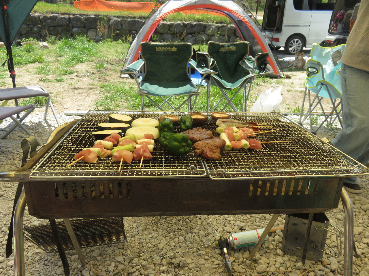 BBQの様子