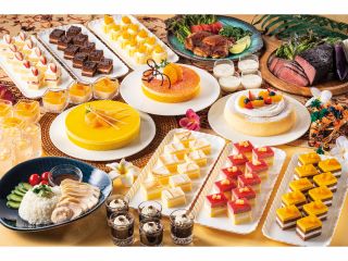 マンゴーやパイナップルなどのかわいらしいスイーツメニューが勢ぞろい!