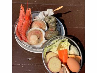 野菜の地獄蒸しも絶品