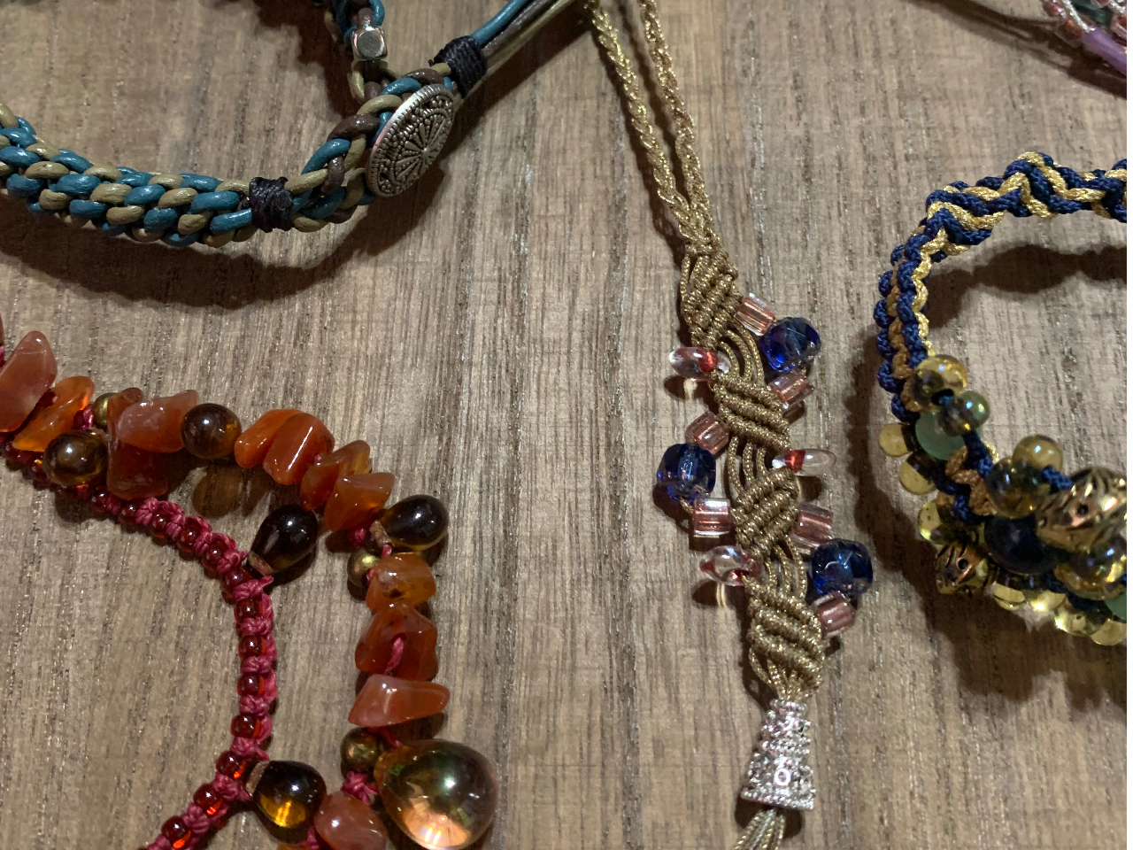 マクラメ編みでネックレスを作ろう～♪/art jewelry j-spica