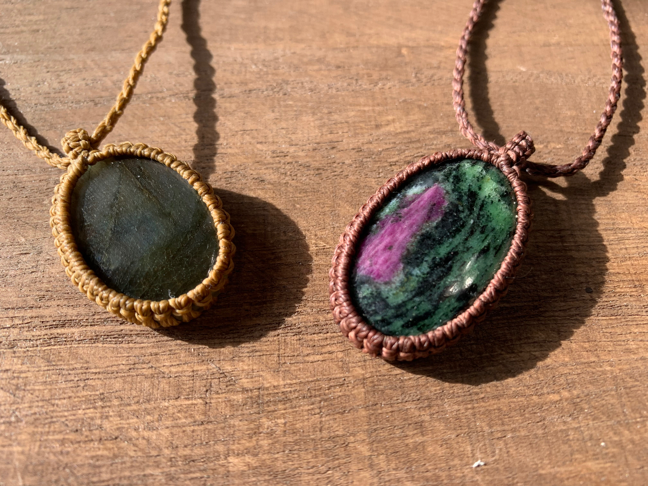 マクラメ編みでネックレスを作ろう～♪/art jewelry j-spica