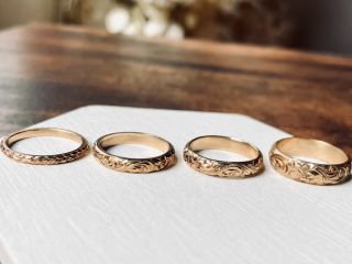 手打ち刻印で2人だけの特別な文字を刻むことも