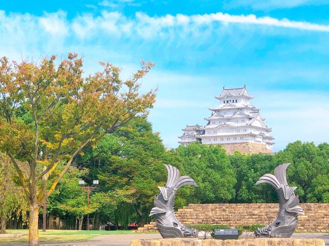 色々な角度からの姫路城を眺められます。