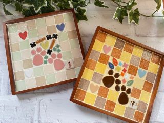 こちらも愛犬家、愛猫家、肉球loveな方へもおすすめ♪鍋敷きですが、一回り小さめポット敷きに変更も可能です。ご予約時にその旨お伝えください。