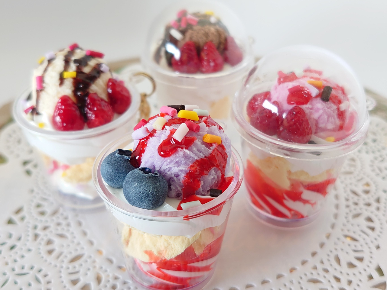 ミニパフェバッグチャーム作り＊滋賀】フェイクスイーツの手作り体験で