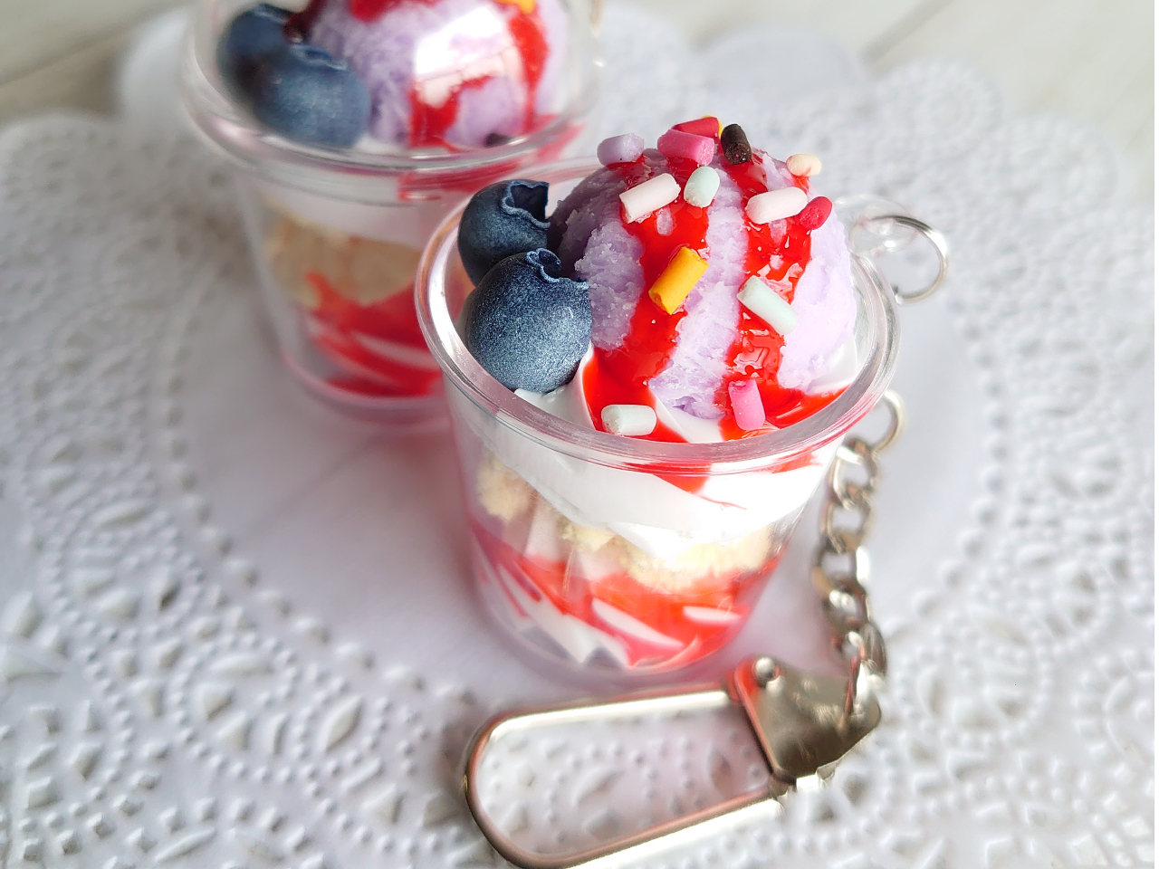 ミニパフェバッグチャーム作り＊滋賀】フェイクスイーツの手作り体験で