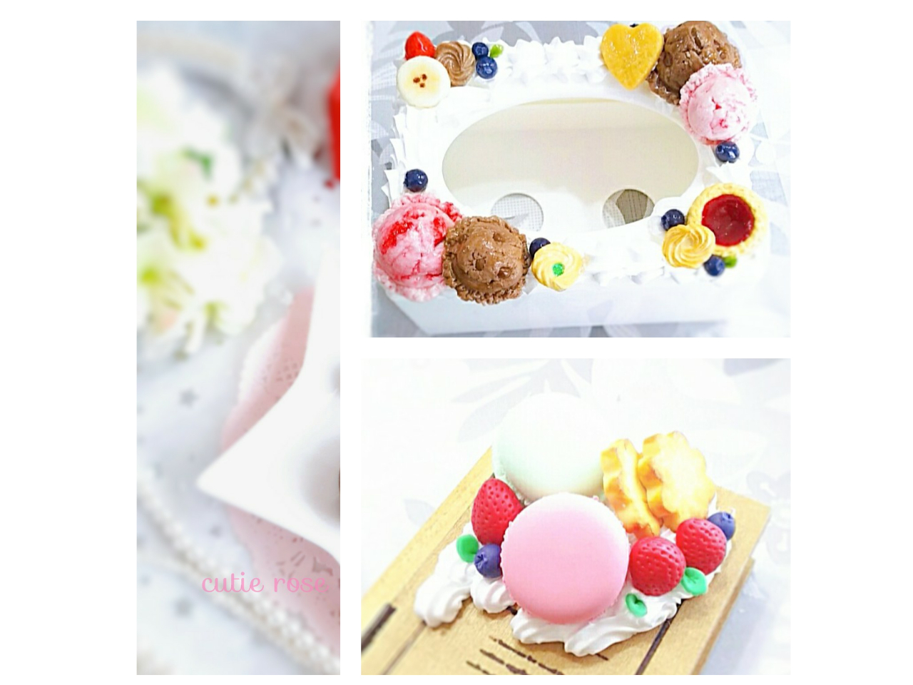 めっちゃ美味しそう！フェイクスイーツデコ新品4点〜女性デコ