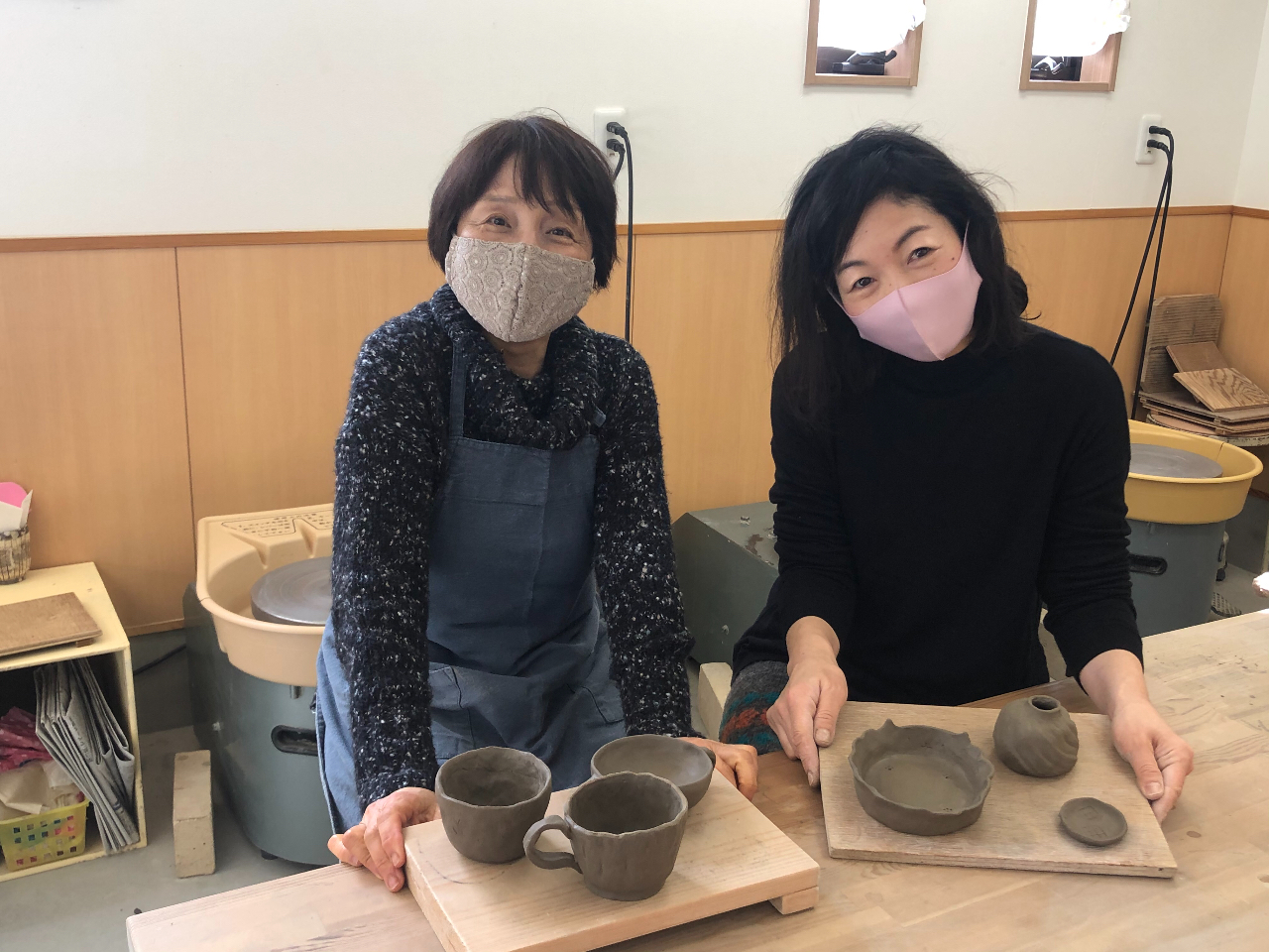 作品3つづつ完成しました♪