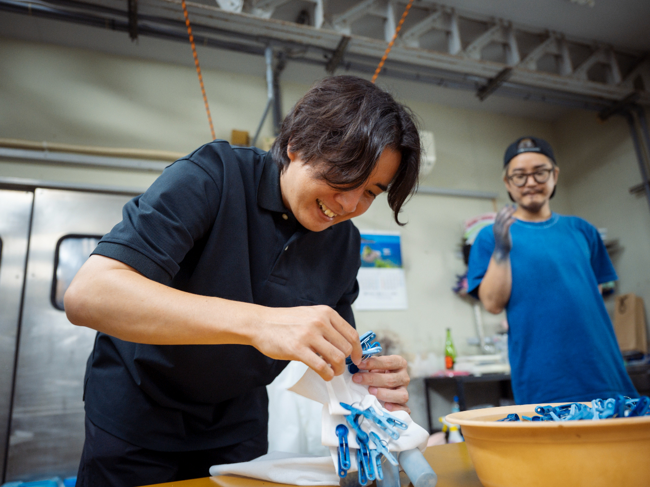 自分で模様をつけていきます!