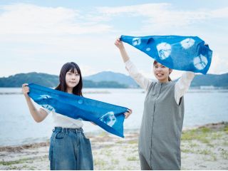 空の青と海の青。藍染体験で素敵な思い出を作ろう!