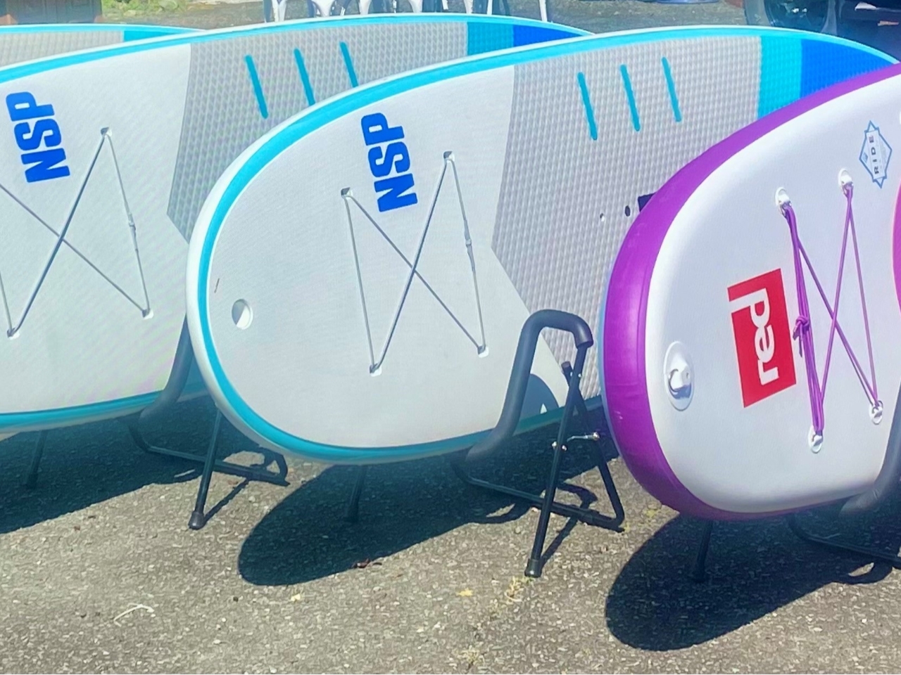 NSPハードボード×3台 NSPソフトボード×1台 Red Puddleインフレータブル×1台