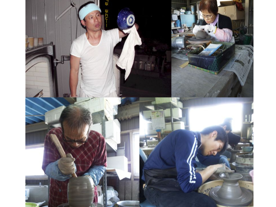 なななんと!!思いがけない色が出て驚く主宰者、ロクロを挽く人達