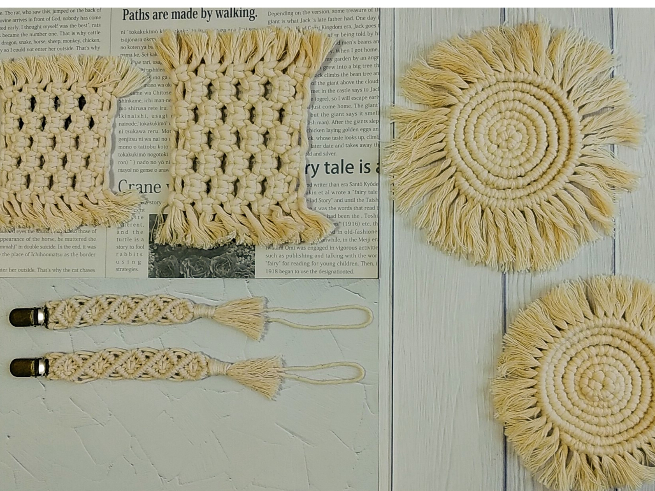 オシャレなマクラメ作品たち