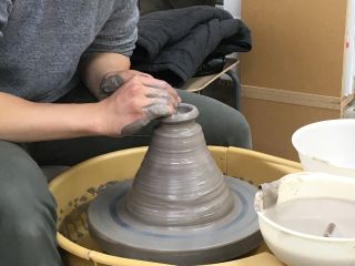 講師のデモンストレーション〜説明しながら見本を作ります