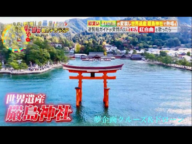昔ながらの参拝方法として、鳥居をくぐって厳島神社に御参拝できます。とても近くに鳥居を感じます。