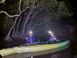 奄美大島の大自然を満喫!夜の森でハラハラ・ドキドキを味わえる夜のマングローブカヌー!!