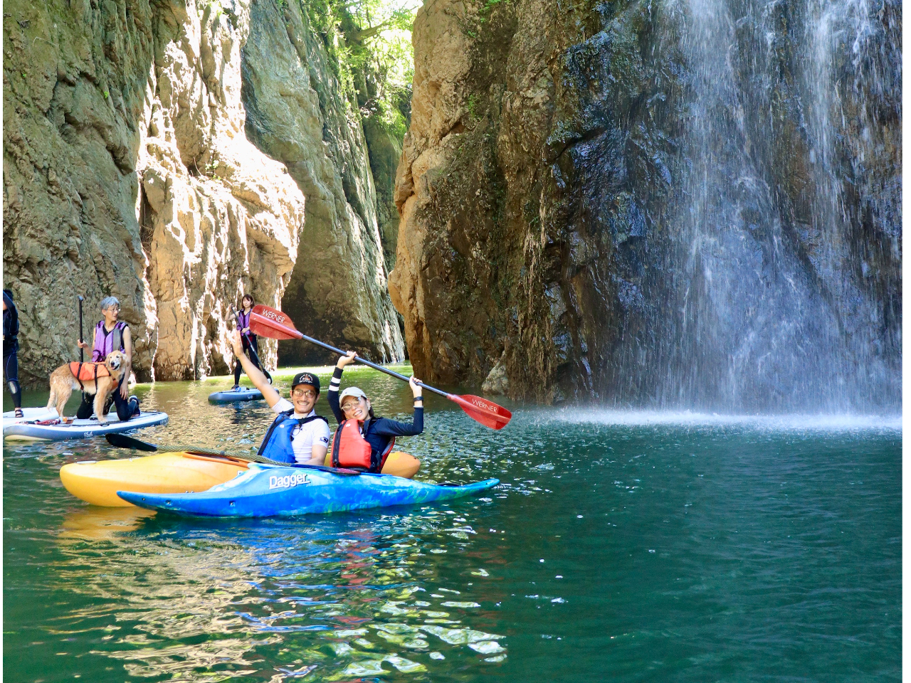涼しい渓谷でリフレッシュ