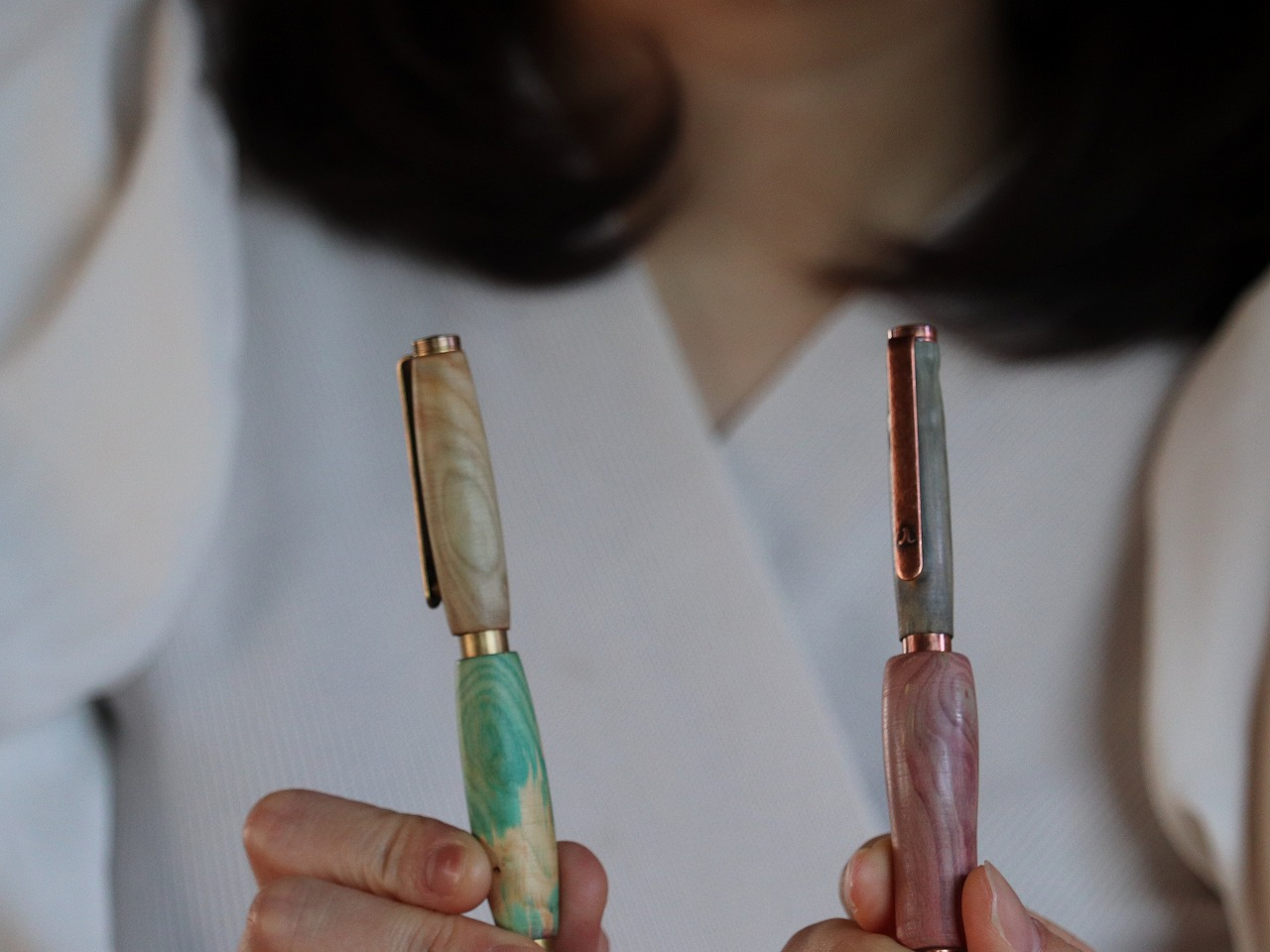 様々な樹種が選ばれて出来上がっていきます♪