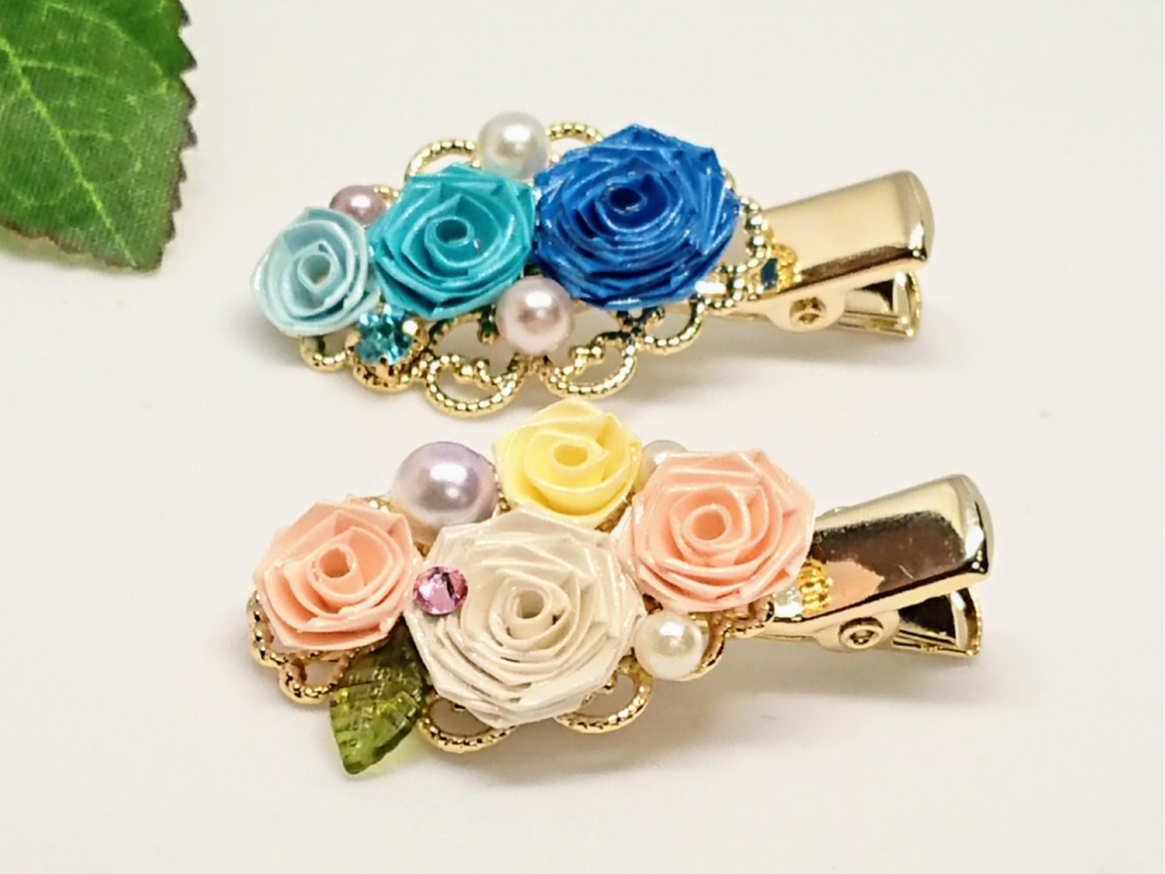 耳の痛さを軽減マスククリップです。ヘアクリップとしてもお使いいただけます。2個1組