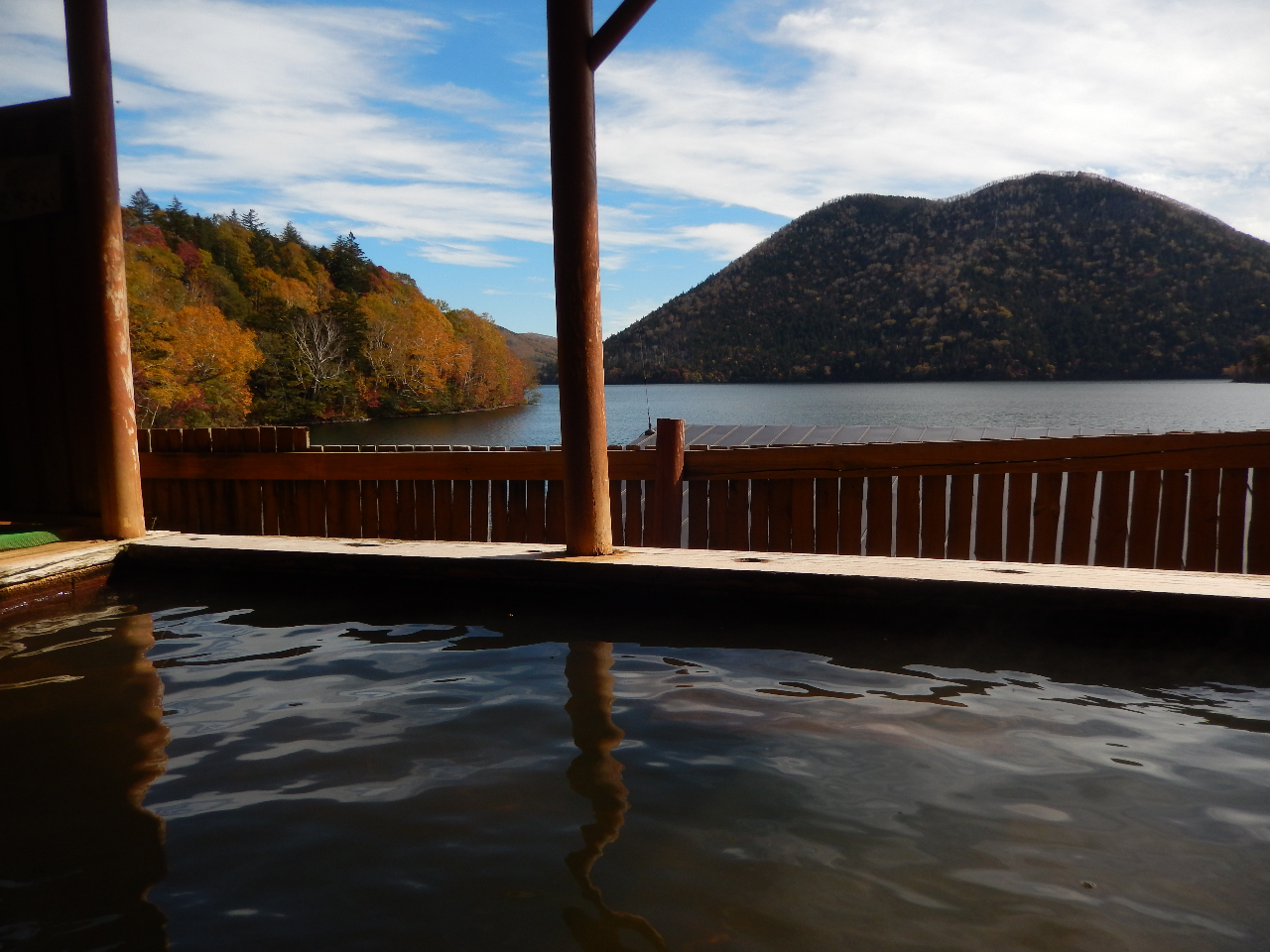 露天風呂から然別湖を一望【日帰り入浴プラン】