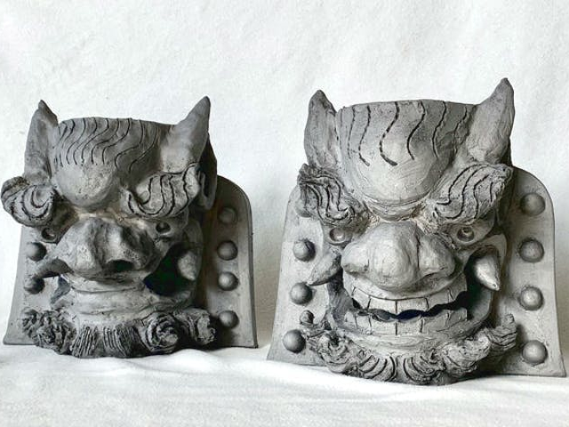 たった一つのオリジナルの鬼瓦!長く飾れる鬼瓦にご自身やご家族の願いを込めて作りましょう♪