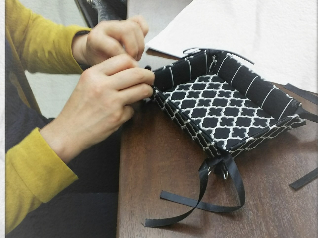 【八戸×リボントレイ作り】☆人気のカルトナージュが作れます☆お好きな柄を選んでね...