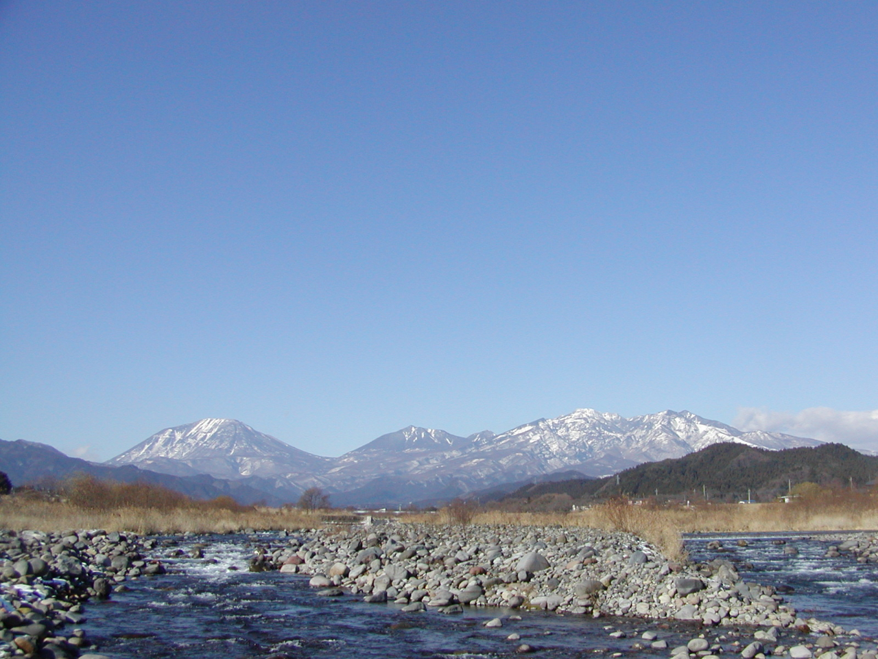 大谷川(だいやがわ)と日光連山