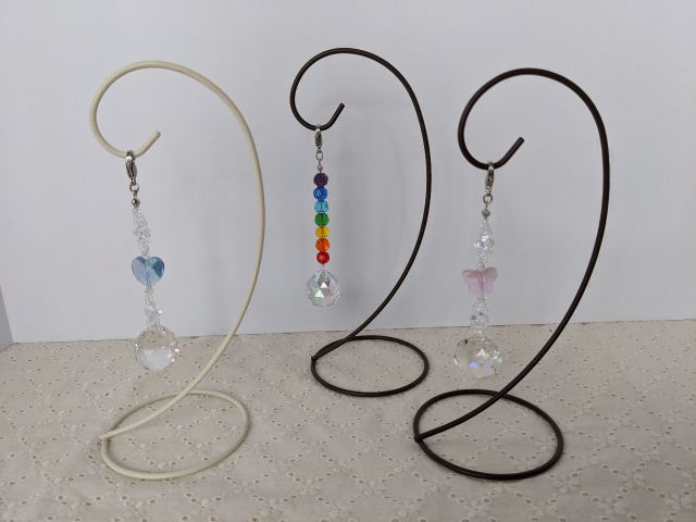 卓上ミニサンキャッチャー 20ミリミラーボール型クリスタルガラス使用 高さ約16cm