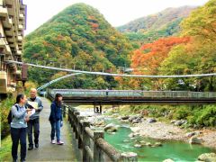 川治温泉の紅葉の時期は10月下旬から11月中旬ごろです