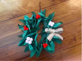 Ti Leaf mini Christmas mini Wreath