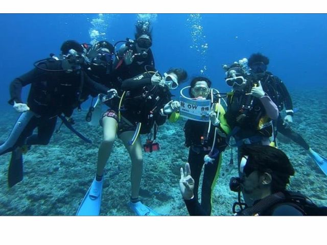 オープンウォーター講習に付き合ってくれる友人たち