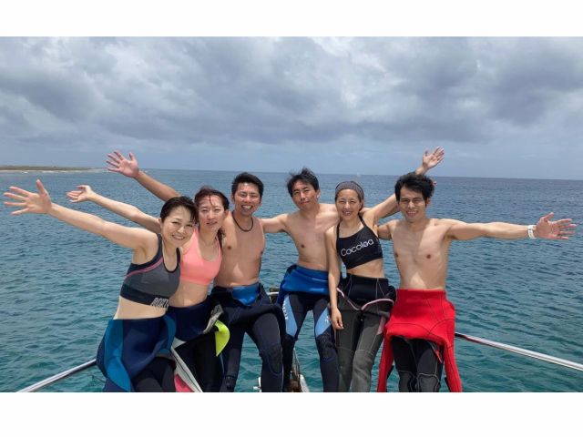 ボート上でも元気いっぱい