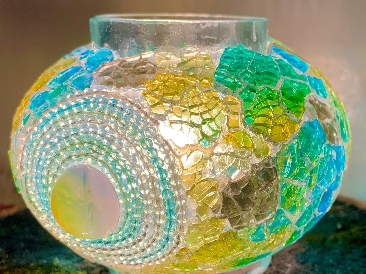 手作り吹きガラストルコランプMサイズ 手作り吹きガラストルコランプM