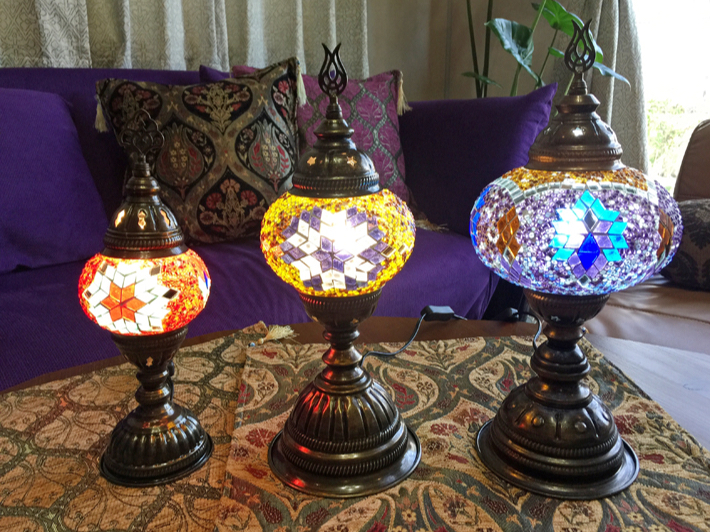 ◇夕方・夜の体験・お仕事帰りや夜のお出かけに☆トルコモザイクランプ