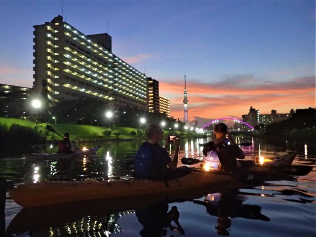 夕焼けのパドリング
