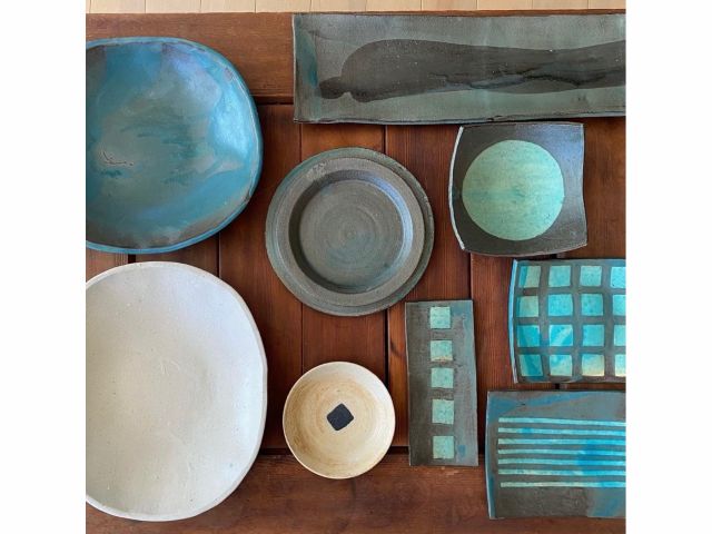 ちゃわん屋磨久(migaku) 私の作品もディスプレイしております。