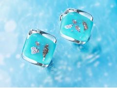 涼し気な夏アクセの完成です♪