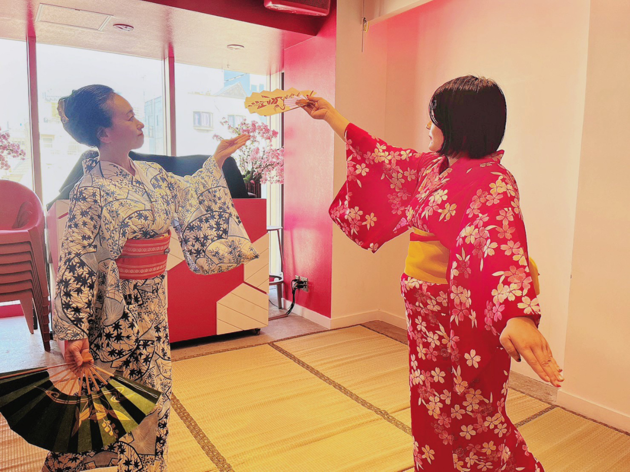 訪問着、桜、日本舞踊、小道具、パーティー、披露宴、祝賀式、観劇 japan#usa#kyoto#kimono#maiko#MVP#geiko#dance#song#着物#京都