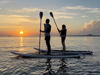 夕日に照らされ至福の時