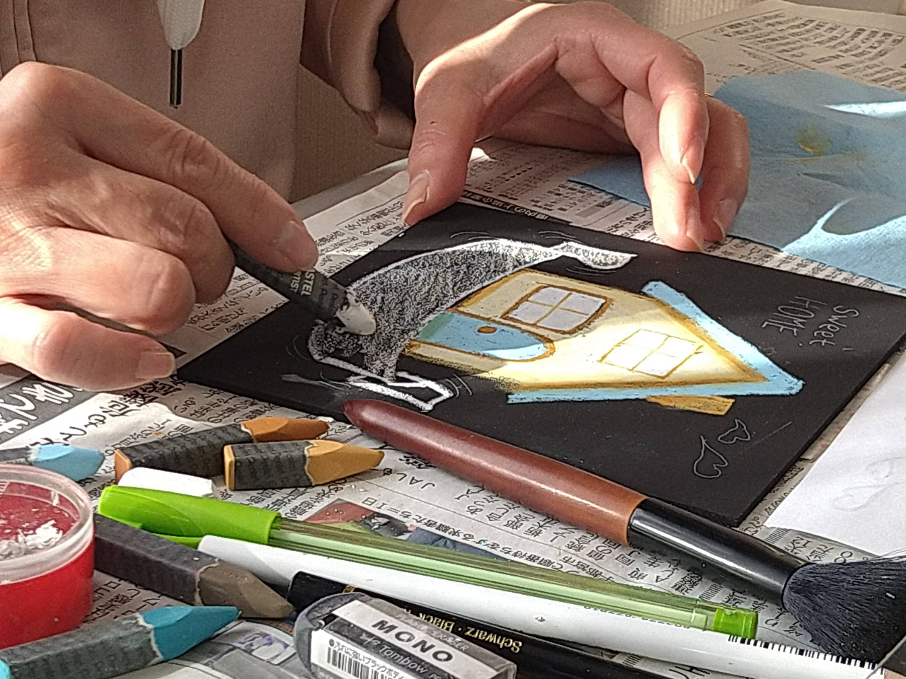 ウェルカムボードもかいてみよう〜*・。