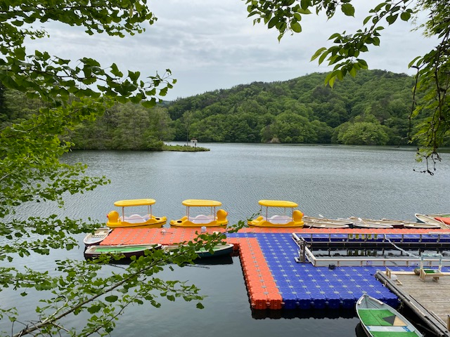 三河湖ボート乗場の桟橋です♪2021年新しくなりました♪安定感の高い桟橋です♪